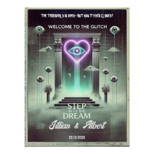 👁️ “Step Into the Dream” Weirdcore Welcome Poster
