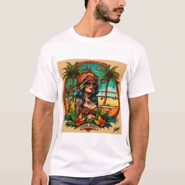"Step into the Spotlight." T-Shirt (Front)