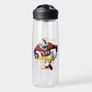 Step into Victory American Football   25oz Water Bottle