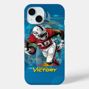 Step into Victory American Football iPhone 15 Case