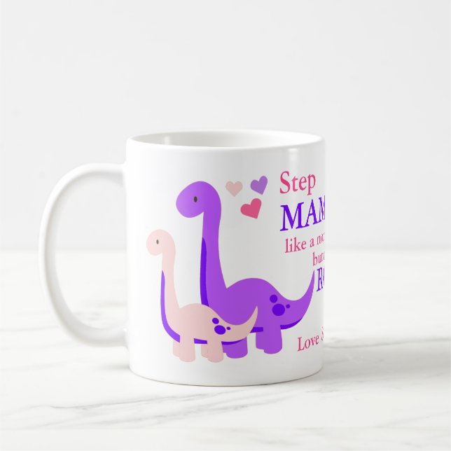 Step Mamasaurus Mother's Day Coffee Mug (Left)