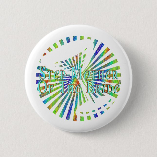 Step-Mother Of The Bride Button (Front)