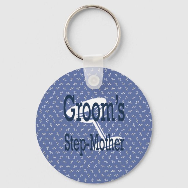 Step-Mother Of The Groom Keychain (Front)