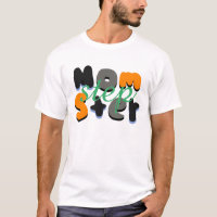 Step Mum Momster Groovy Bubble Lettering