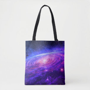 Step Out in Style With A Distant Galaxy on Your Tote Bag