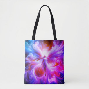 Step Out in Style With This Colorful Angel on Your Tote Bag