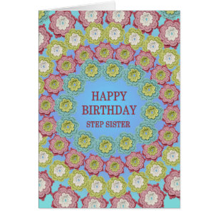Step Sister Birthday Crochet Flowers