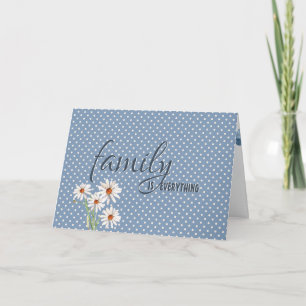 step sister birthday daisy on dots card