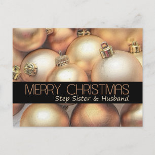 Step sister & Husband   Merry Christmas card