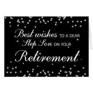 Step Son, Retirement Congratulations Black