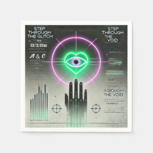 🖤 “Step Through the Glitch” Weirdcore Napkin 🖤