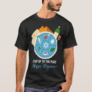 Step Up To Plate  Passover Seder Plate Set Jew Pes T-Shirt