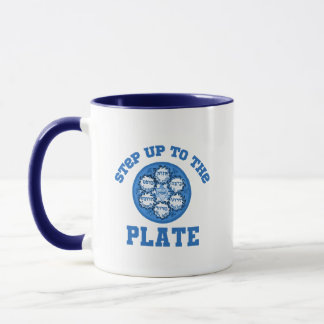 Step Up To The Plate Funny Seder Passover Mug