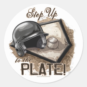 Step Up To The Plate! Sticker