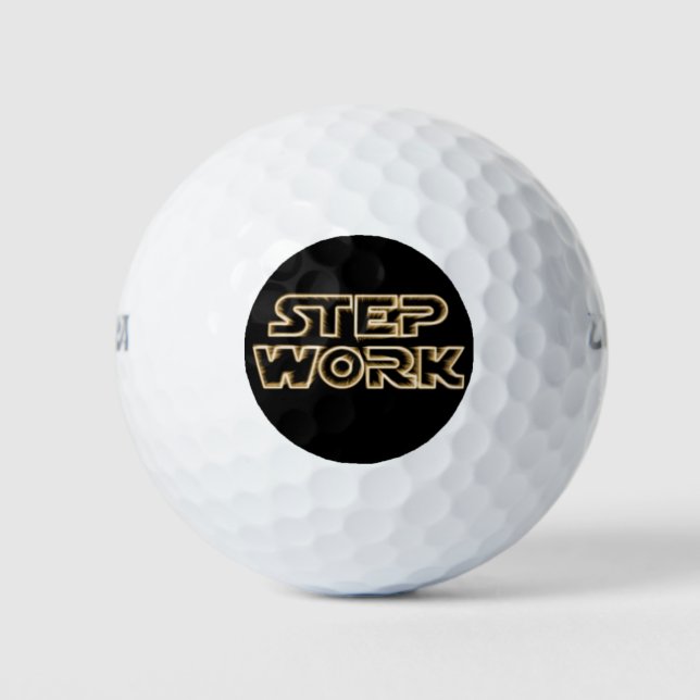 Step Work Parody  - Recovery Emotional Sobriety Golf Balls (Front)