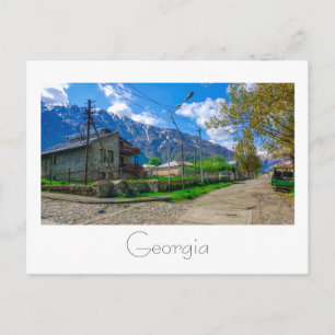 Stepantsminda Kazbegi Georgia Caucuses Mountains Postcard