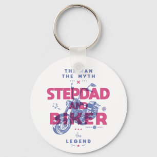 Stepdad and biker the man the myth the legend key ring