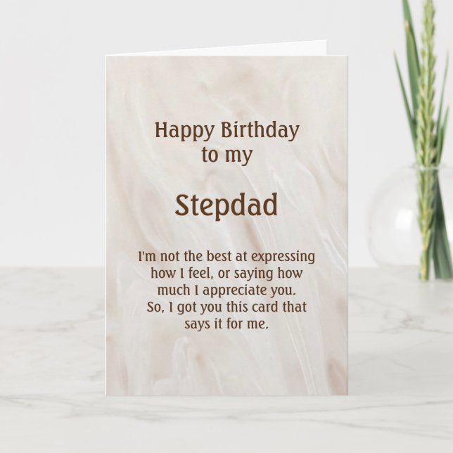 Stepdad Birthday Card (Front)