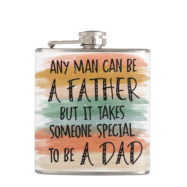 Stepdad Father's Day Gift | Special Dad Hip Flask (Front)