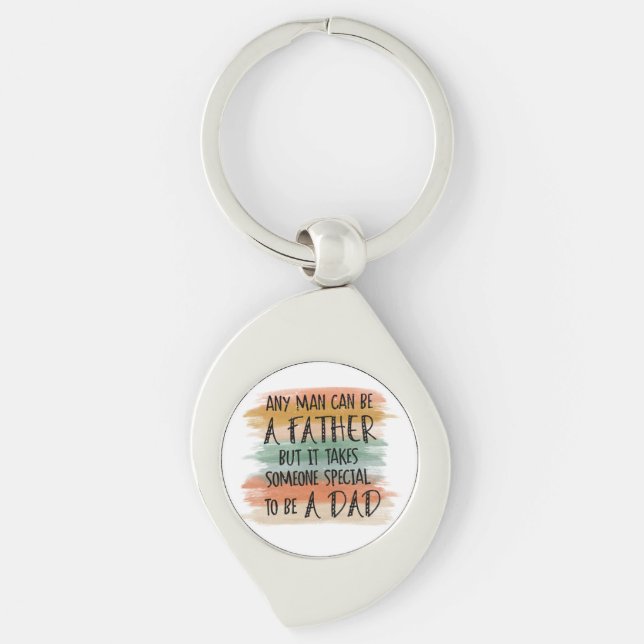 Stepdad Father's Day Gift | Special Dad Key Ring (Front)