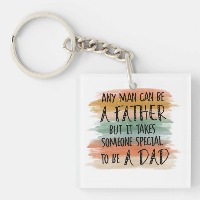 Stepdad Father's Day Gift | Special Dad Key Ring (Front)