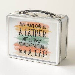 Stepdad Father's Day Gift Special Dad Metal Lunch Box