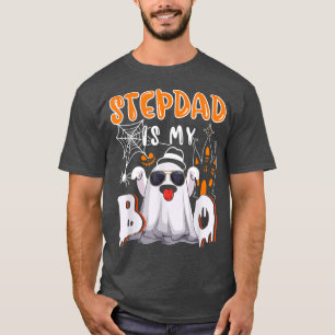 Stepdad Is My Boo Halloween Boo Ghost Sunglasses F T-Shirt