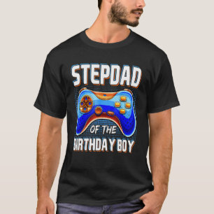 Stepdad of the Birthday Party Boy Matching Family T-Shirt