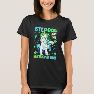 Stepdad of the Birthday Party Princess Dabbing Uni T-Shirt