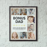 Stepdad Rating | Bonus Dad Photo Collage Foil Prints<br><div class="desc">This Father’s Day, show your special bonus dad just how much he means to you with this unique and touching 5-star review foil print. Featuring a stunning photo collage of your family, this printed keepsake captures a truly special bond. Personalised with the word “Bonus Dad” and the names of each...</div>