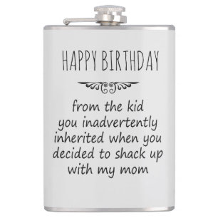 Stepfather Gift Hip Flask