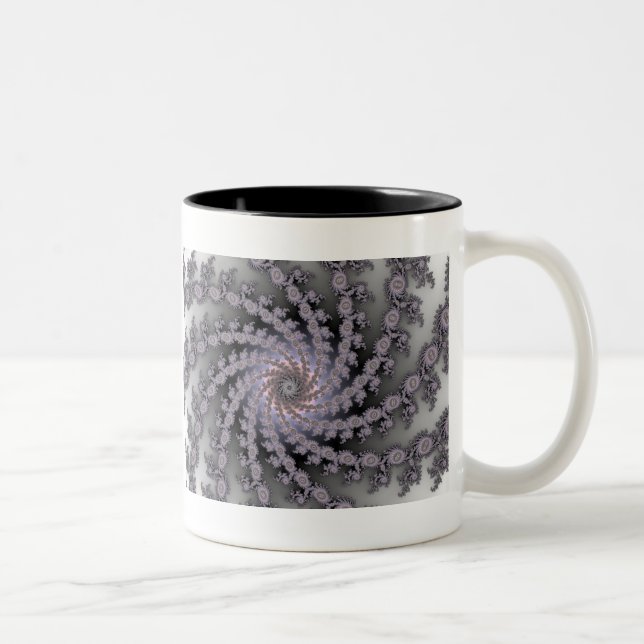 Stephani Fractal Two-Tone Coffee Mug (Right)