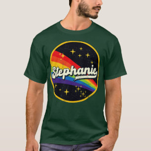 Stephanie Rainbow In Space Vintage GrungeStyle T-Shirt