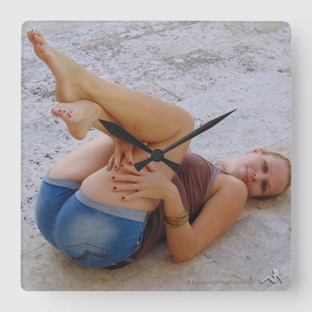 Stephanie Square Wall Clock (Front)