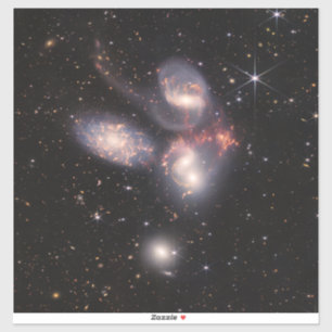 Stephan's Quintet 5 Galaxies Deep Field James Webb