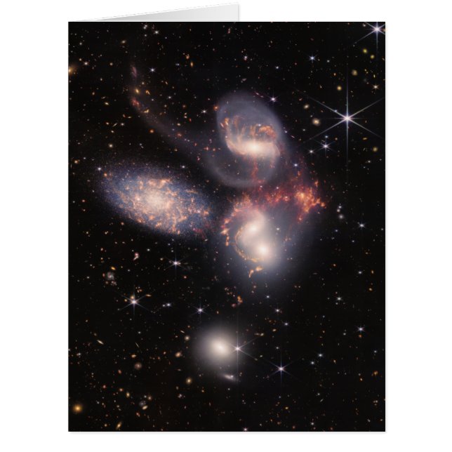 Stephan's Quintet 5 Galaxies Deep Field James Webb (Front)