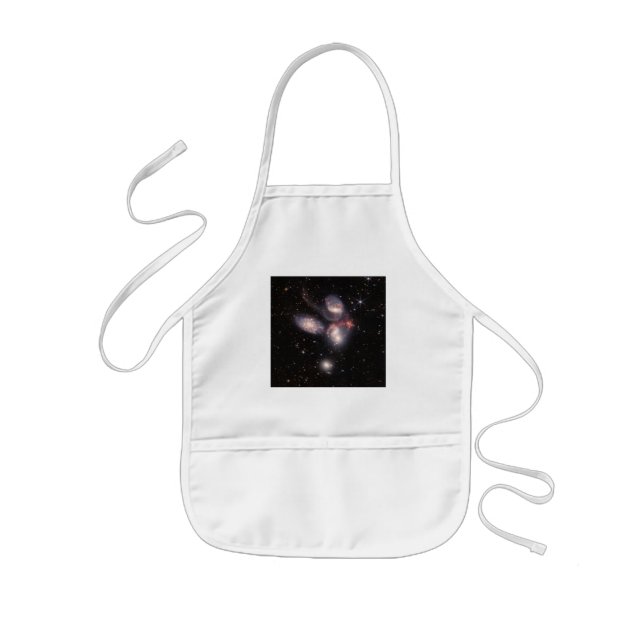 Stephan's Quintet 5 Galaxies Deep Field James Webb Kids Apron (Front)