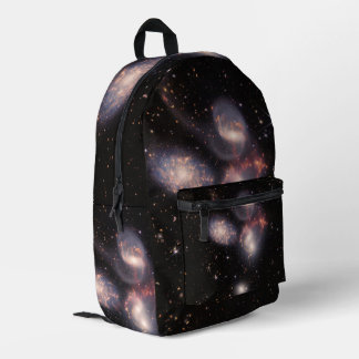 Stephan's Quintet 5 Galaxies Deep Field James Webb Printed Backpack