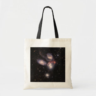 Stephan's Quintet 5 Galaxies in Deep Field   Tote Bag
