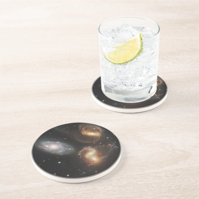 Stephan's Quintet: A Galaxy Galactic Wreckage Coaster (Side)