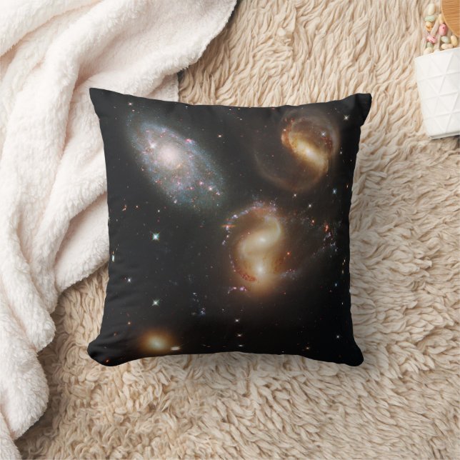 Stephan's Quintet: A Galaxy Galactic Wreckage Cushion (Blanket)