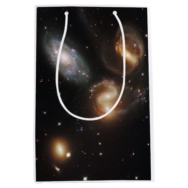 Stephan's Quintet: A Galaxy Galactic Wreckage Medium Gift Bag (Front)