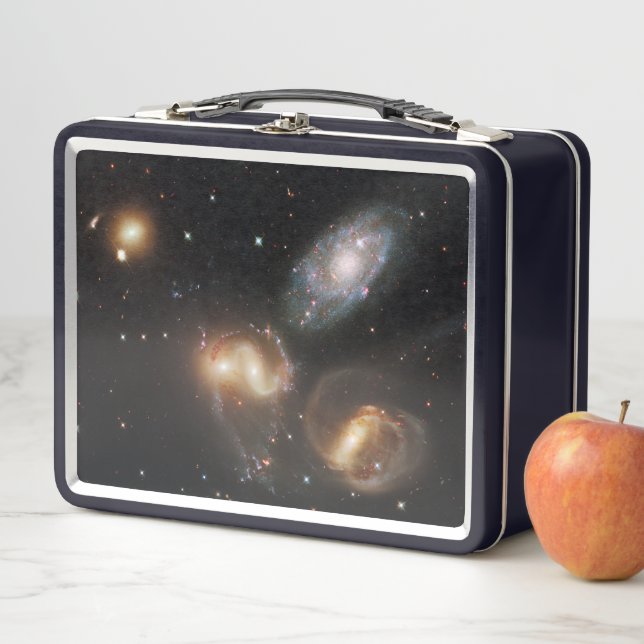 Stephan's Quintet: A Galaxy Galactic Wreckage Metal Lunch Box (In Situ)