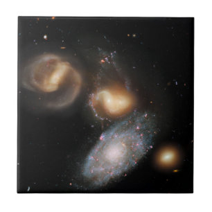 Stephan's Quintet Galaxies Ceramic Tile