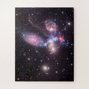 Stephan's Quintet Galaxies Hubble & JWST Jigsaw Puzzle