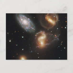 Stephan's Quintet Galaxies (Hubble Telescope) Postcard