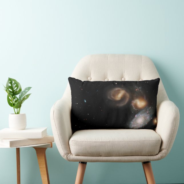 Stephan's Quintet Galaxies Lumbar Cushion (Chair)