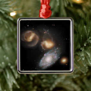 Stephan's Quintet Galaxies Metal Ornament