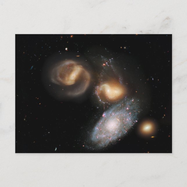 Stephan's Quintet Galaxies Postcard (Front)
