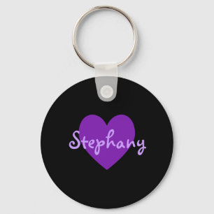 Stephany in Purple Key Ring